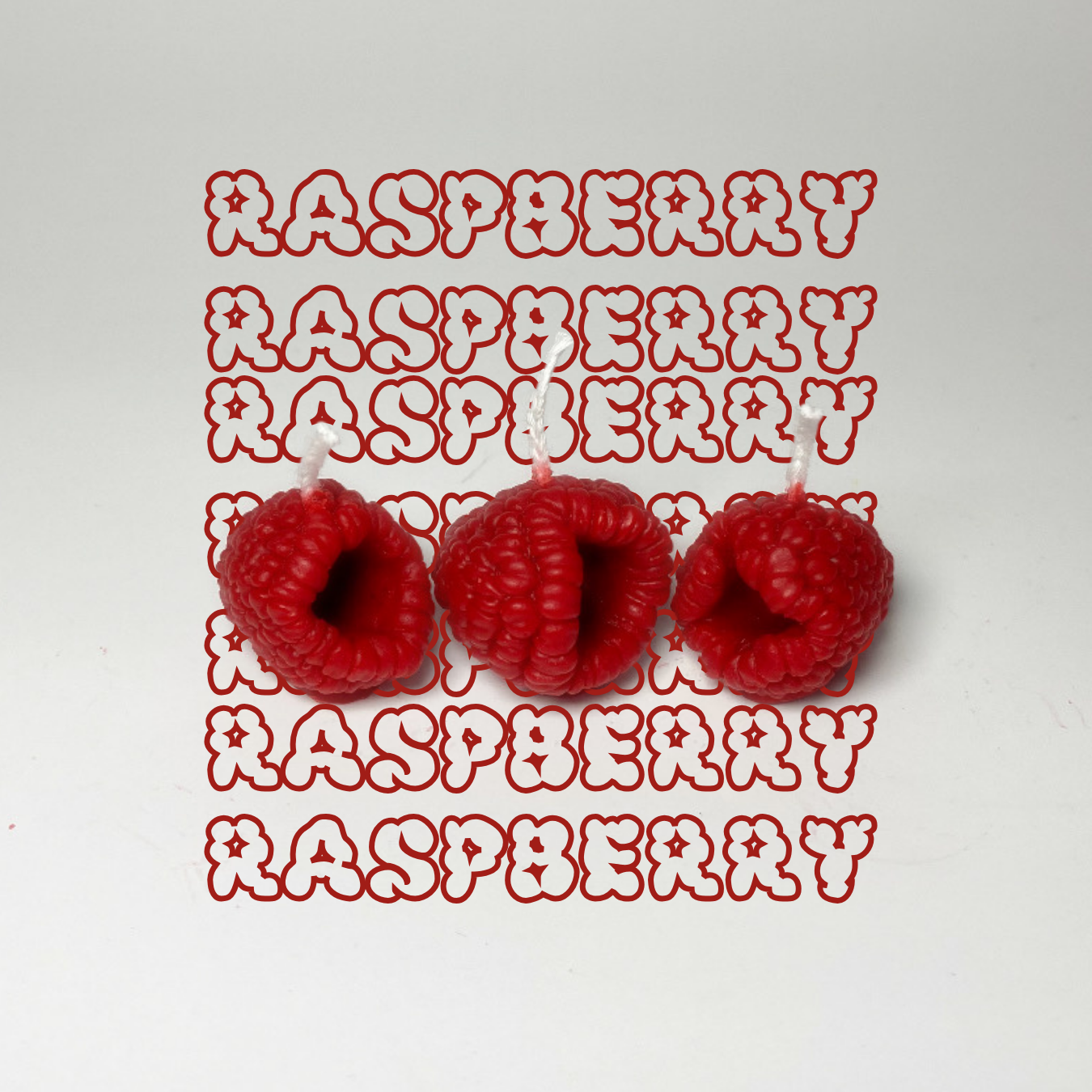 Raspberry Cake Topper Candle