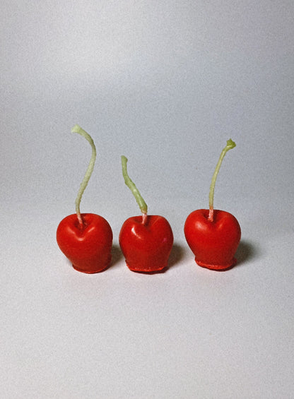 Cherry Cake Topper Candle