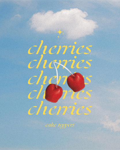 Cherry Cake Topper Candle