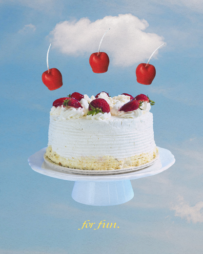 Cherry Cake Topper Candle