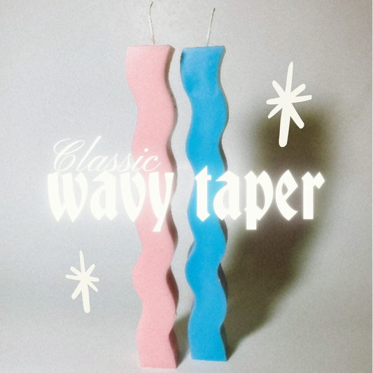 Classic Wavy Taper Candle