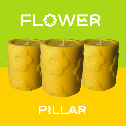 Flower Pillar Candle