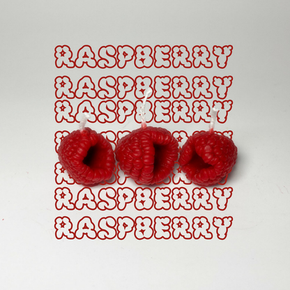 Raspberry Cake Topper Candle