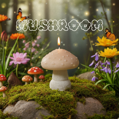Mushroom Candle