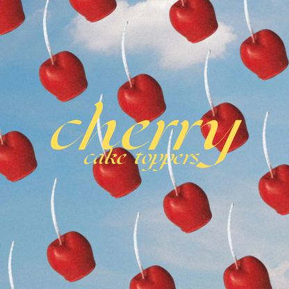 Cherry Cake Topper Candle